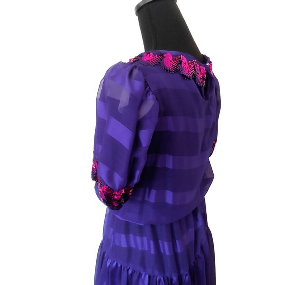 Vintage 1980s Purple Whimsigoth Dress - Picture 5 of 7